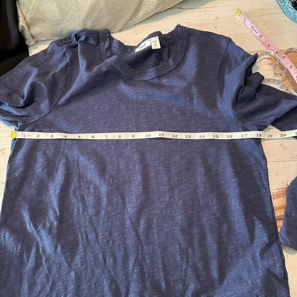 WILT Long Sleeve Slub Cotton T Shirt Size Small Midnight - Picture 7 of 9